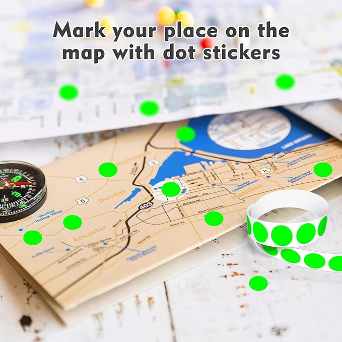 PARLAIM 3/4 Inch Round Permanent Adhesive Color-Code Dot Stickers, 10000 - Image 4