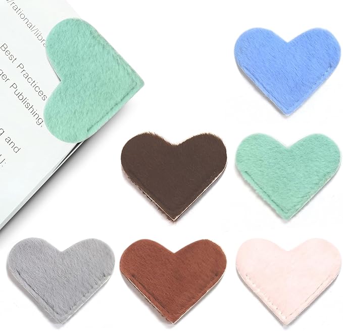 Leather Heart Bookmarks by Winjeto