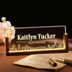 Desk Name Plate Personalized, Custom Office Light Up Name Plate - Image 8