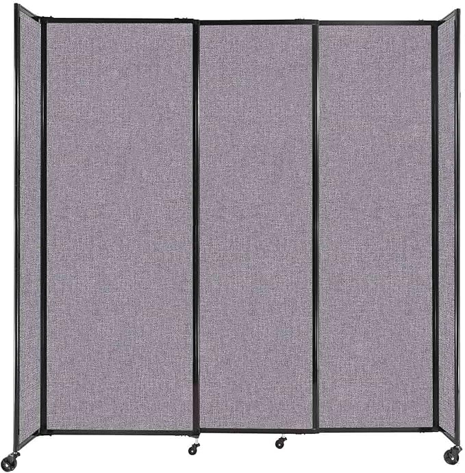 Versare Straightwall Sliding Portable Wall Partition | Freestanding Office by VERSARE