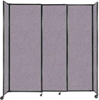 Versare Straightwall Sliding Portable Wall Partition | Freestanding Office by VERSARE