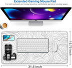 Extended Mouse Pad, 31.5x15.7 inch Large Gaming Computer Keyboard Mouse Mat - Image 2