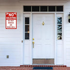 No Soliciting Sign for House/Home, Metal Yard Sign for Front Door, Perfect - Image 6