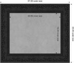 Amanti Art Black Framed Magnetic Board 23x27 Small Vision Board - Image 2