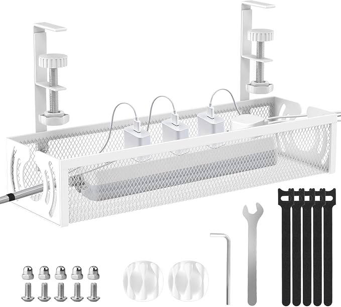 Cable Management, Metal Cable Organizer by LOVJOYSE