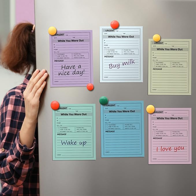 Eaasty 9 Pieces While You were Out Pads 4 x 5 Inches Assorted Colors Sticky - Image 7