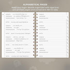 Clever Fox Password Book Spiral – Internet Address & Password Organizer - Image 3