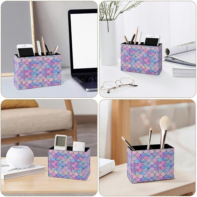 Famame Pastel Mermaid Scale Pencil Holder - Image 4