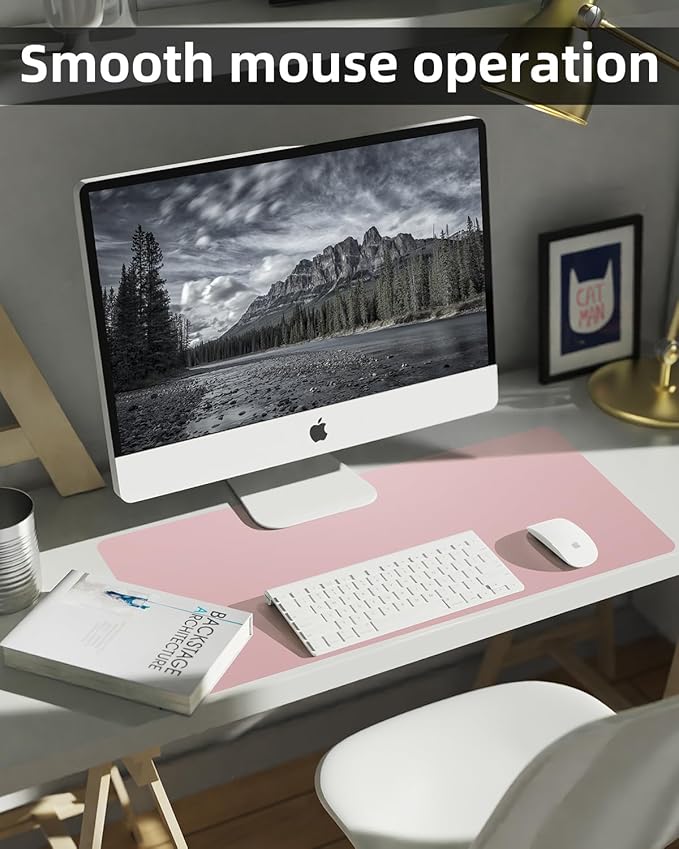 Extra Large Leather Desk Protector, Office Mat, Mouse & Laptop Pad, Non-Slip - Image 4