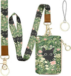 bolimoss Black Cat Lanyard Wallet by BOLIMOSS