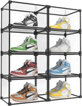 KOKOIN Magnetic Side Open Transparent Plastic Storage Shoe Box Clear Shoe by KOKOIN