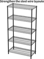SINGAYE 5 Garage Shelving Wire Storage Heavy Duty Shelves 1750LBS Shelving Unit - Image 4