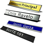 Personalized Name Plate With Wall Or Desk Holder Customized Engraving Sign 1x8 by Icomecn