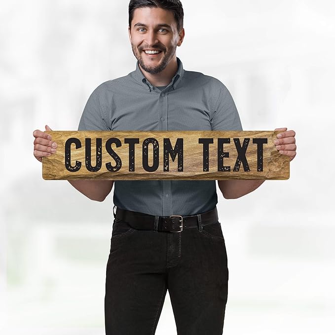 Custom Sign, Custom Street Sign, 11 Font Colors, 13 Font Styles, 4 Hole Options - Image 2