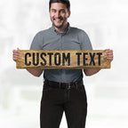 Custom Sign, Custom Street Sign, 11 Font Colors, 13 Font Styles, 4 Hole Options - Image 2
