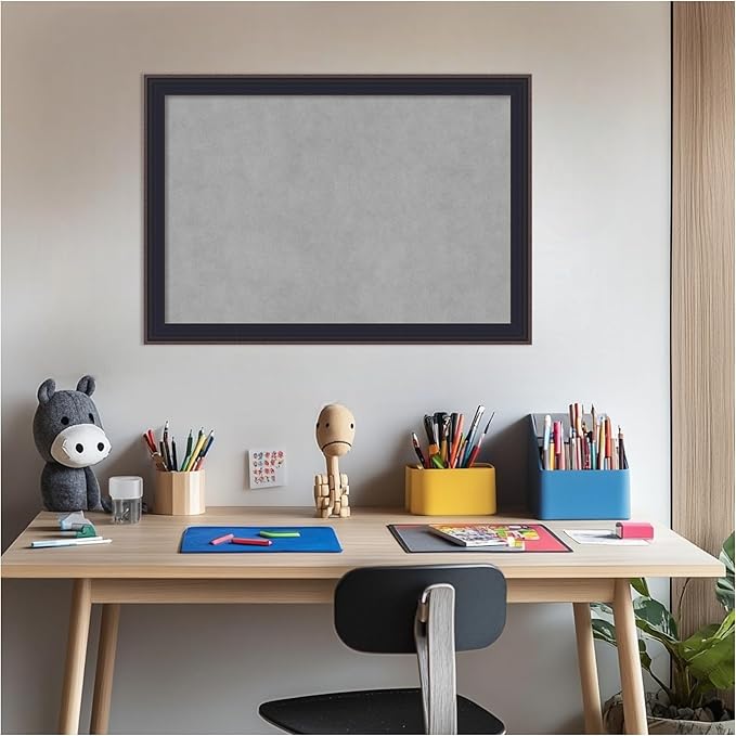 Amanti Art Black Framed Magnetic Board 19x27 Medium Vision Board - Image 6