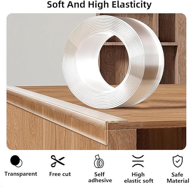 Baby Proofing Edge Protector for Baby 32.8ft Clear Edge Protector Strip Safety - Image 7
