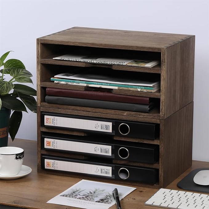 DDYURI 3-Tier Paper Storage Letter Tray File Sorter - Image 7