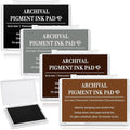 MotiMind 4 Pcs 4 Colors Archival Pigment Waterproof Ink Pad by MotiMind