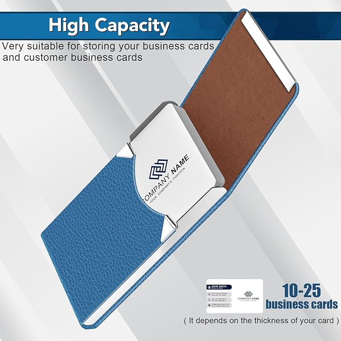 Business Card Holder with Ultra Slim Design, Business Card Case with Premium PU - Image 5