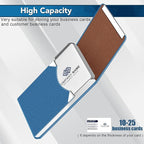 Business Card Holder with Ultra Slim Design, Business Card Case with Premium PU - Image 5