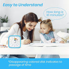 Yunbaoit Visual Timer with Protective Case, Rainbow Disk 60 Minute Countdown - Image 2