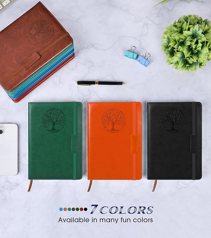 Biuwory Lined Journal Notebook for Women Men, 256 Pages A5 Hardcover Leather - Image 7