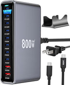 800W USB C Fast Charger Block, Dual PD3.1 140W 10 Port USB Charging Station by Unknown