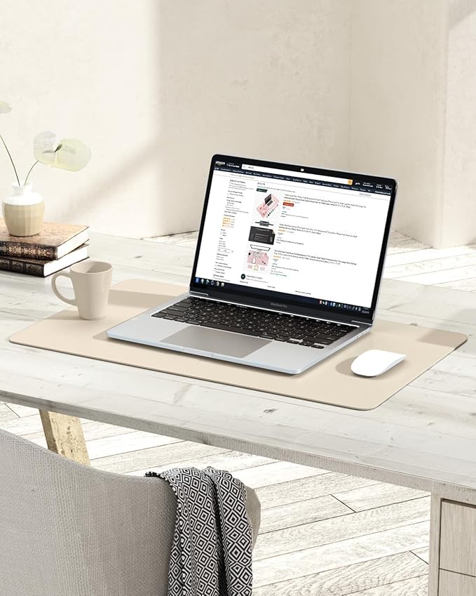 YSAGi Non-Slip Leather Desk Pad, Desk Matt - Image 6