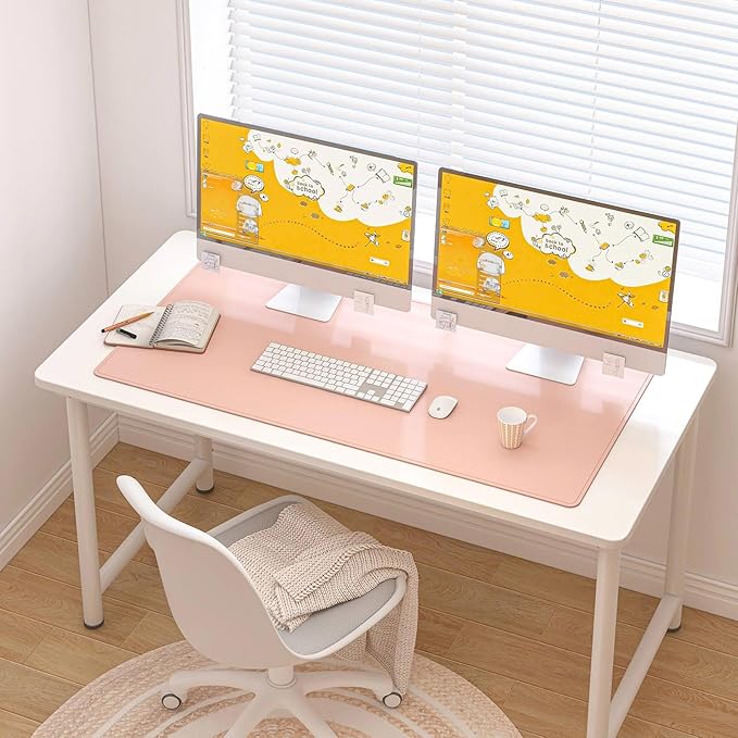 DAWNTREES Desk Mat Protector, PU Leather Desk Pad, Non Slip, Large Mouse Pad - Image 7