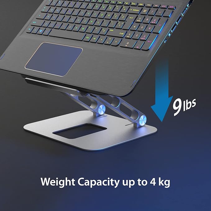 j5create Multi-Angle Aluminum Laptop Stand, Ergonomic Notebook Riser, Suitable - Image 6