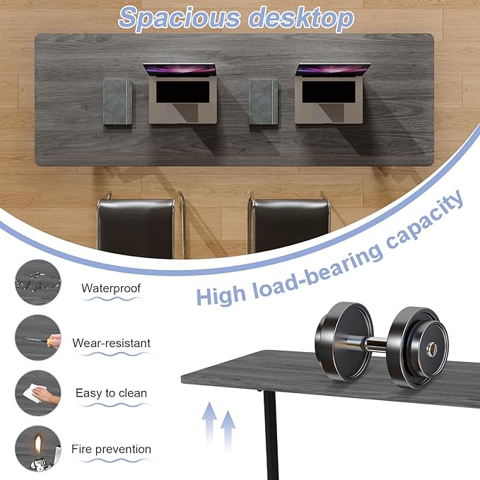 Conference Table Flip Top Mobile Conference Room Tables, Folding Conference - Image 4
