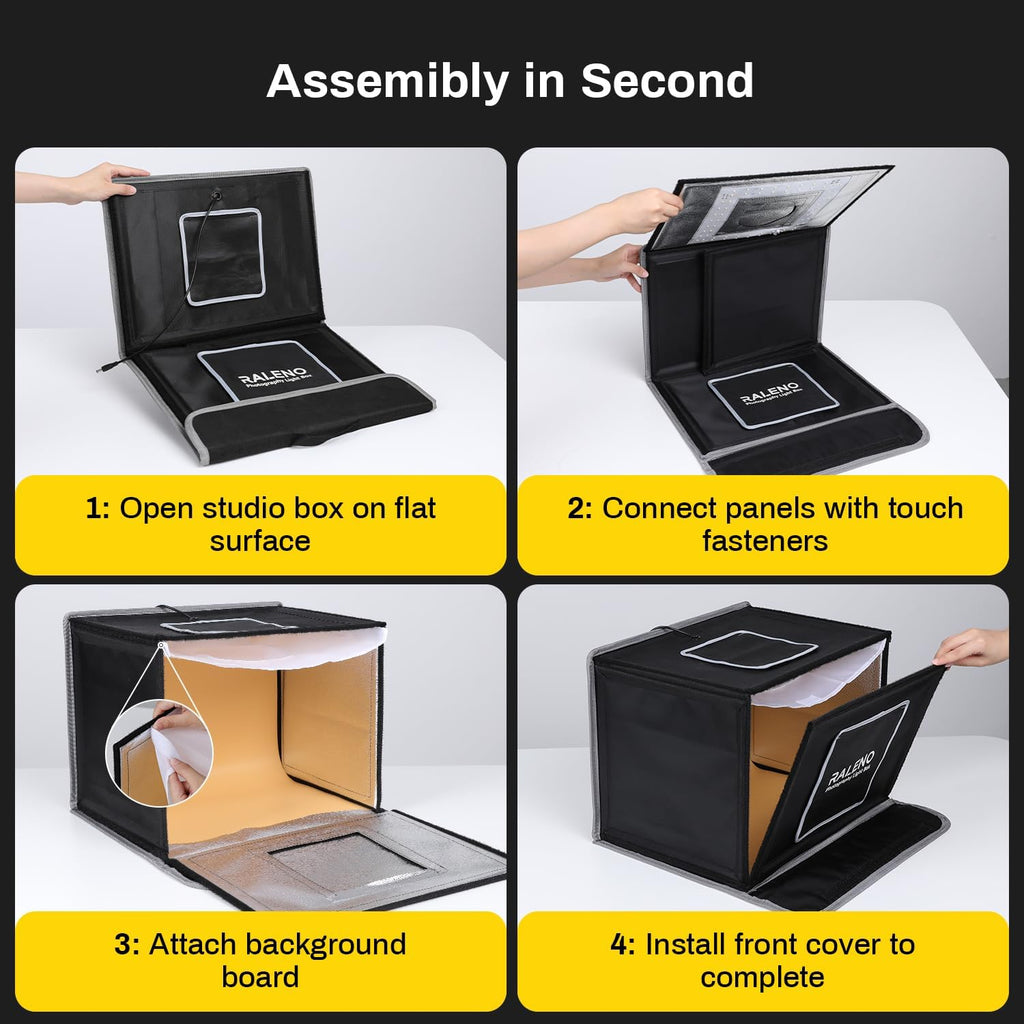 raleno 24w light box with adapter, 16"x12" lightbox, package contents
