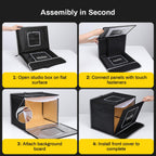 raleno 24w light box with adapter, 16"x12" lightbox, package contents