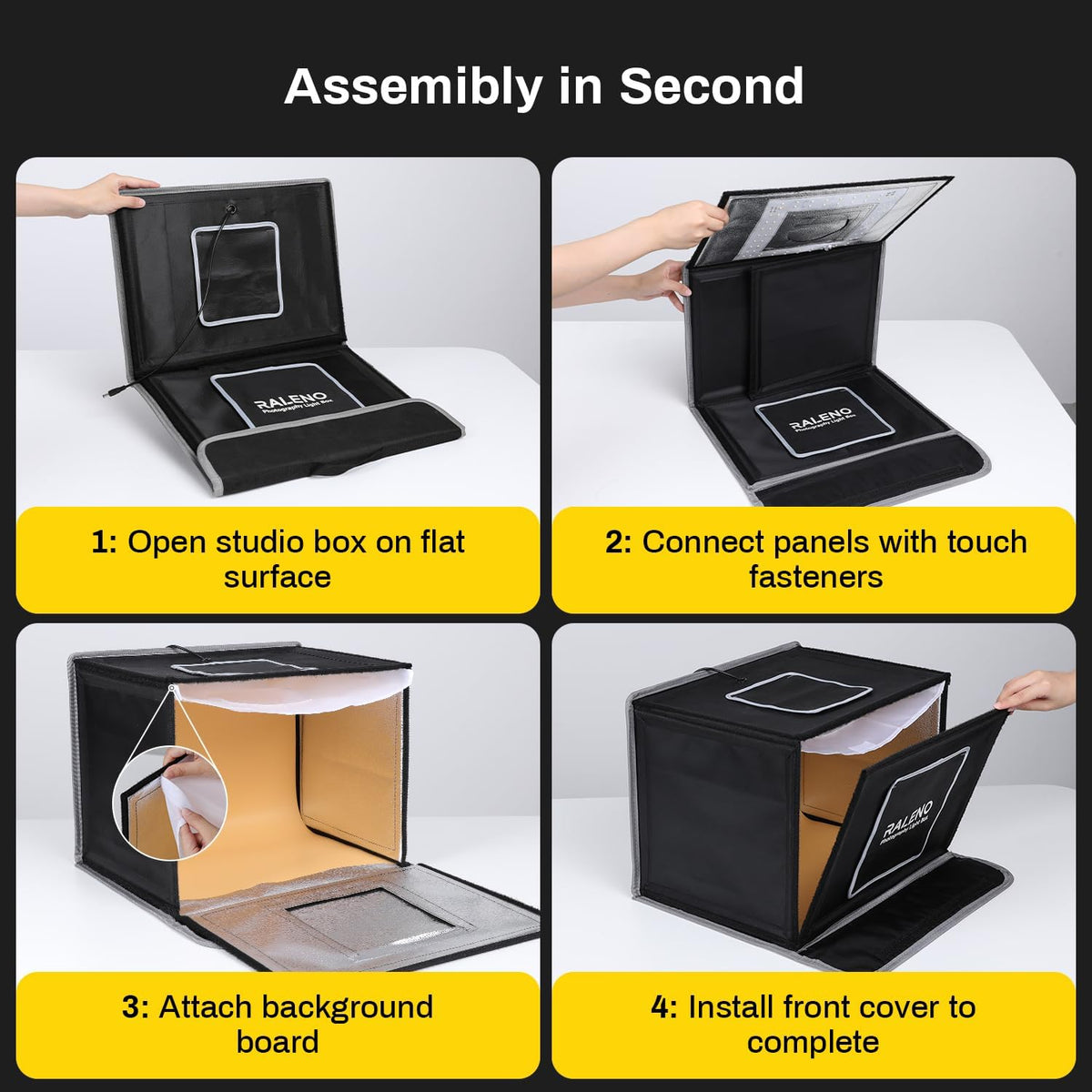raleno 24w light box with adapter, 16"x12" lightbox, package contents