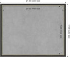 Amanti Art Black Framed Magnetic Board 17x21 Small Vision Board - Image 3