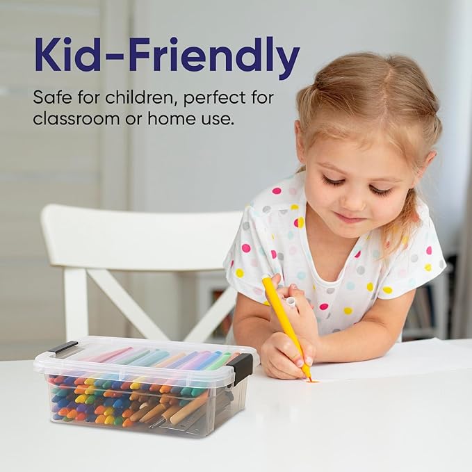 Superio Mini Storage Container Plastic Crayon Box Art Supplies and Sewing Case - Image 7