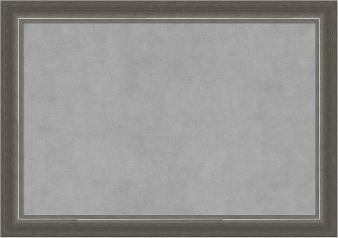 Amanti Art Silver Framed Magnetic Board 19x27 Medium Vision Board by AmantiArt