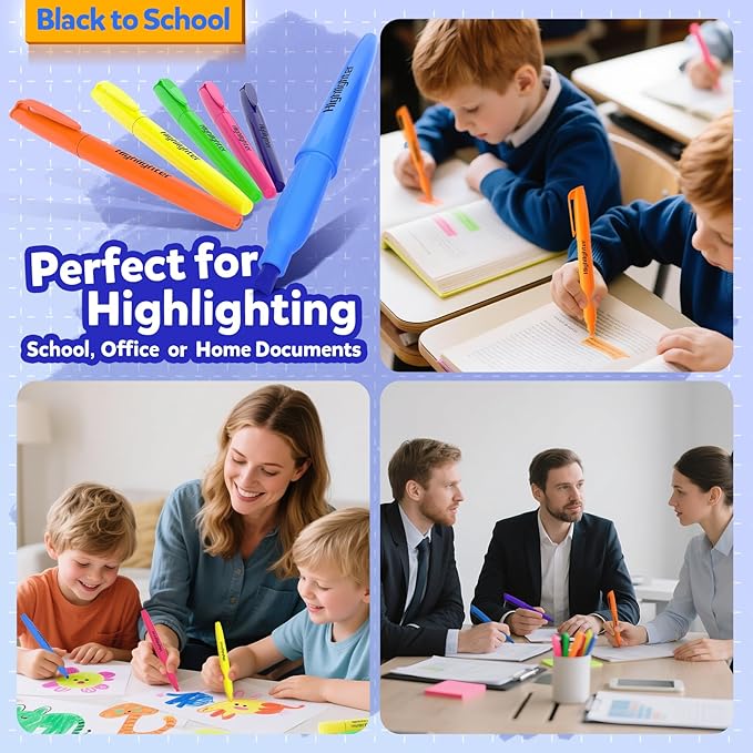 ZERDROFY 180 Count Highlighters Assorted Colors Bulk - Image 7