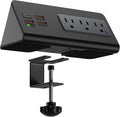 Upgraded, Desk Edge Clamp Mount Power Strips by Emerising