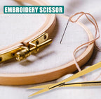 Cross Edge Spring Scissors 5 Inch straight Stainless Steel Precision Eyebrow & - Image 8