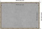 Amanti Art Silver Framed Magnetic Board 26x38 Large Vision Board - Image 2