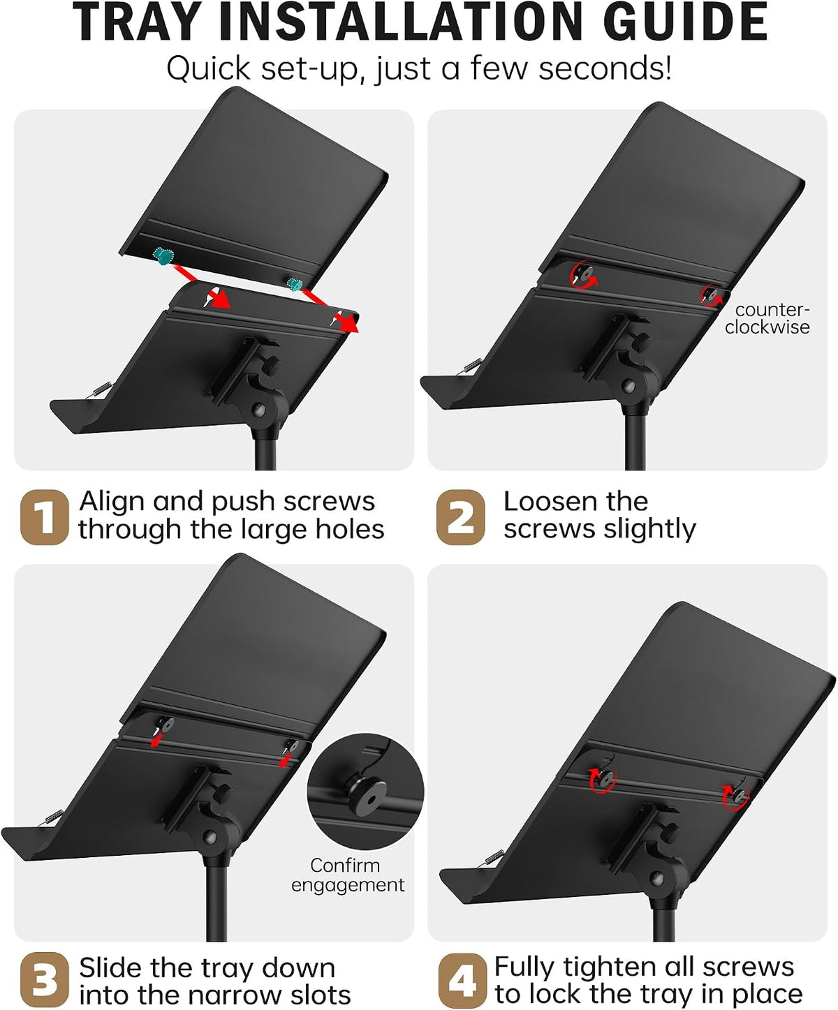 Vekkia Professional Portable Sheet Music Stand