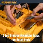 POWERTEC 19-Inch Tool Box with Trays - Image 7
