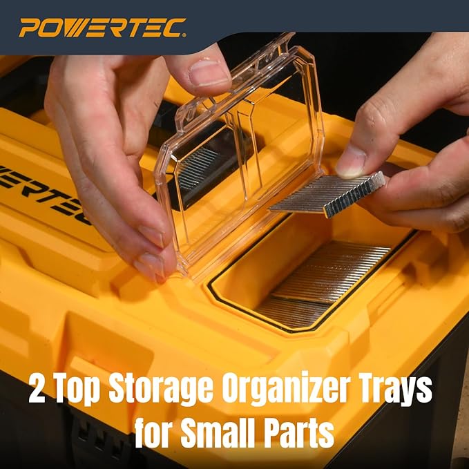 POWERTEC 19-Inch Tool Box with Trays - Image 7