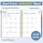 SUNEE 2026 Appointment Book, Quarter-Hourly, Weekly & Monthly - Image 3
