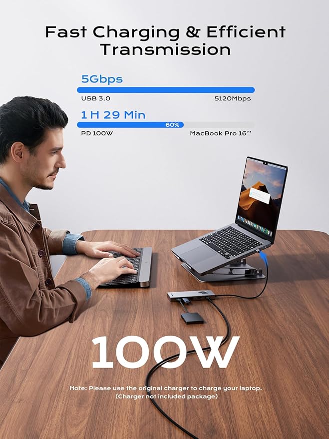 minisopuru USB C Laptop Docking Station Stand - Image 4