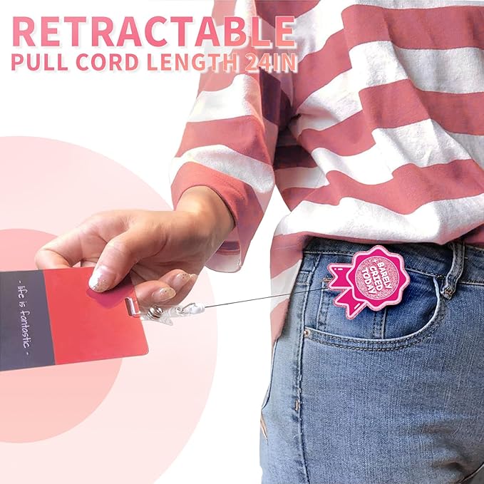 Aoryalps Retractable Badge Reel Holder Retractable - Image 3
