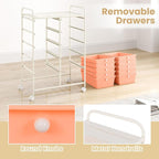 GOFLAME 10-Drawer Rolling Storage Cart, Art Craft Storage Organizer on Wheels - Image 6