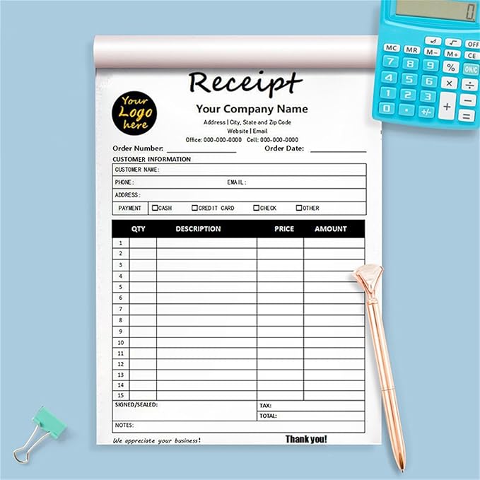 Custom Invoice Book in 3-Part /2-Part Receipt Book - Image 6
